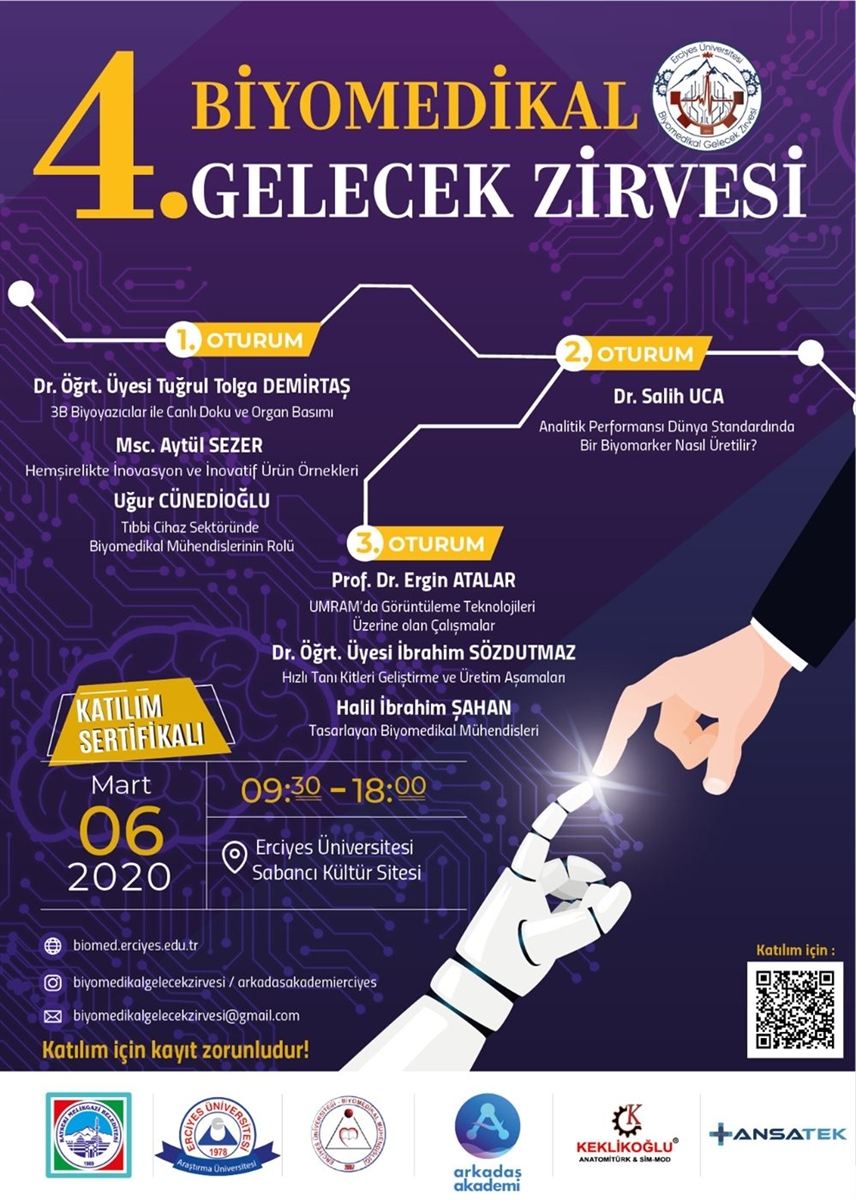 ERCİYES ÜNİVERSİTESİ BİYOMEDİKAL GELECEK ZİRVESİ