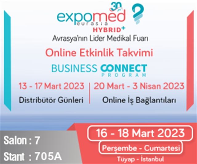 16-18 Mart Expomed Eurasia Fuarı
