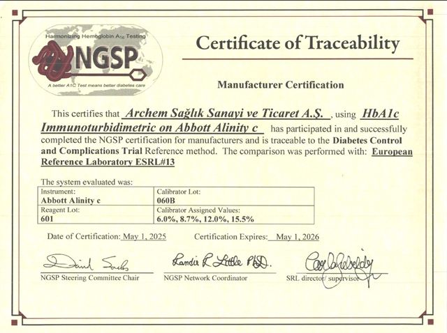 Renewed NGSP Certificate