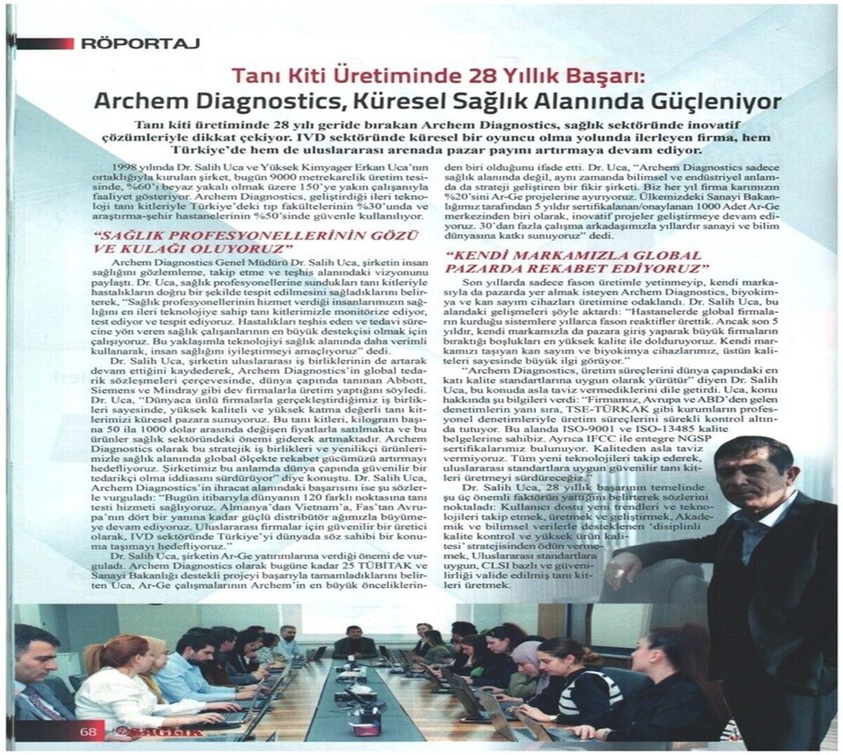 Sağlık Dergisi - Küresel IVD Değerlendirme Röportajı