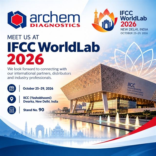 Archem Diagnostics, IFCC WorldLab 2026 Kongresi'nde Yerini Alıyor