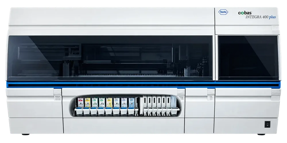 Roche cobas INTEGRA 400 plus analyzer at Archem Validation Center