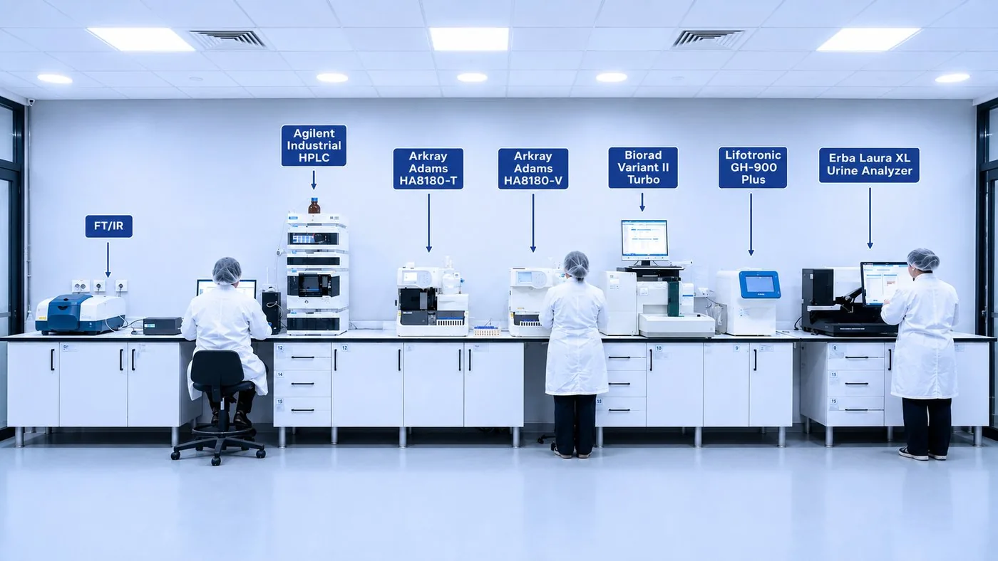 ISE electrolyte testing laboratory
